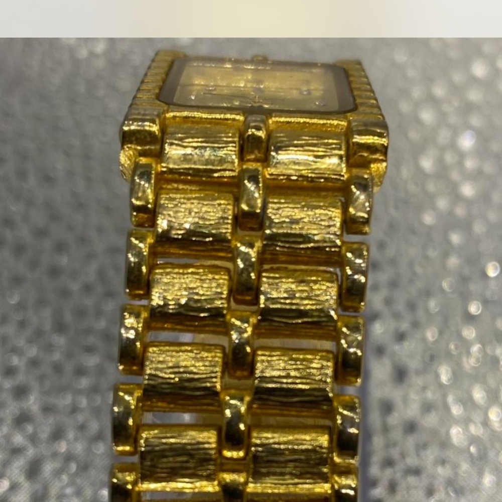 *** Collezio ^^^ Gold Tone Rectangular Bracelet W… - image 4